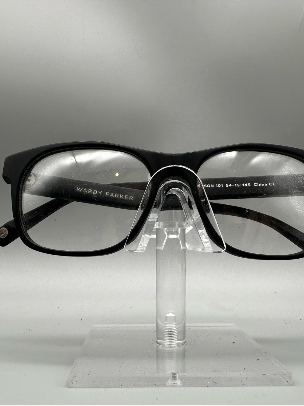 Warby Parker Everson 101 Matte Black Rectangular Eyeglasses Frames 54-15-145